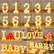 JOY 16cm LED Letter Number Alphabet Word Night Light Propose Marriage Birthday Wedding Party Lights 