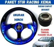 paket stir racing 14 inci + boskit mobil xenia / avanza / innova