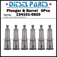 6Pcs Plunger and Barrel Assembly P44 134101-5820 9443610052 for HINO 700 Profia/EK100 K13D