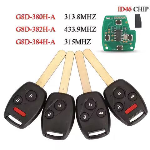 jingyuqin G8D-380H-A G8D-382H-A G8D-384H-A Remote Smart Car Key For Honda Accord CRV Odyssey Jazz 31