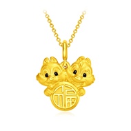 CHOW TAI FOOK Disney 999 Pure Gold Collection - Chip and Dale Pendant R33523