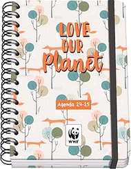 Dohe - Academic Diary 2024/2025 Week to View A5 (15 x 21 cm), Ring Closure and Rubber, Spanish and E