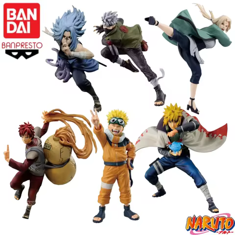 Bandai in sock Banpresto Naruto Animation peripherals Naruto Uzumaki Model toys Statue Original Coll