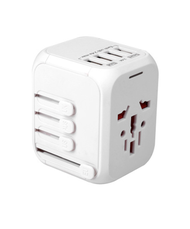 TrioNinja WORLDWIDE UNIVERSAL TRAVELER PLUG ADAPTER 6.3A 4 USB PORT 5V 2.4A