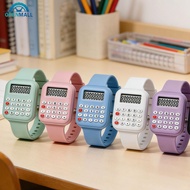 OPENMALL Creative Multifunctional Electronic Calculator Watch Digital Date Display Cartoon Sports Wr