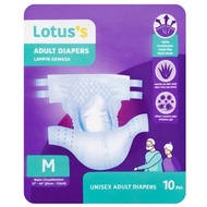 LOTUS Adult Diapers/Pamper/Lampin Pakai BuangDewasa Saiz M 32-44In