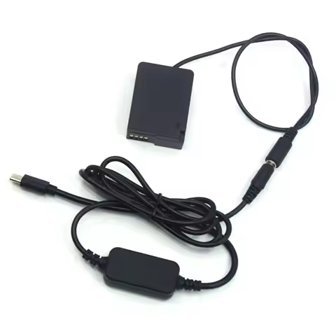 BLC12 Dummy Battery Full Decoded DCC8 DC Coupler USB C to DC Cable for Lumix DMC-GH2 2K 2S FZ200 FZ3