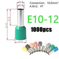 E10-12 wire connector terminal end for 10mm wire 100PCS