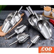 Ice Cube Scoop Stainless Steel Shovel Rice Flour Corn Ice Scoope Iron Kitchenware