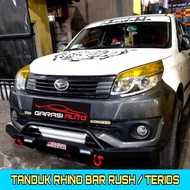 Tanduk Depan Towing Bar Mobil Rush Terios Lama Original Bumper Guard Rhino Bahan Besi Tebal no arb