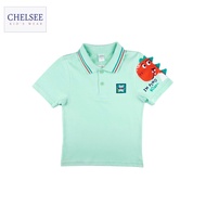 Chelsee เสื้อโปโล เด็กผู้ชาย แขนสั้น รุ่น 128064 ลายไดโนเสาร์ อายุ 1.5-10 ปี ผ้า 100%Cotton เสื้อผ้า
