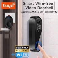 NEW 5GHz 1080P Tuya Smart Video Doorbell WIFI Wireless Door Bell  Night Vision Smart Home Video Intercom Camera