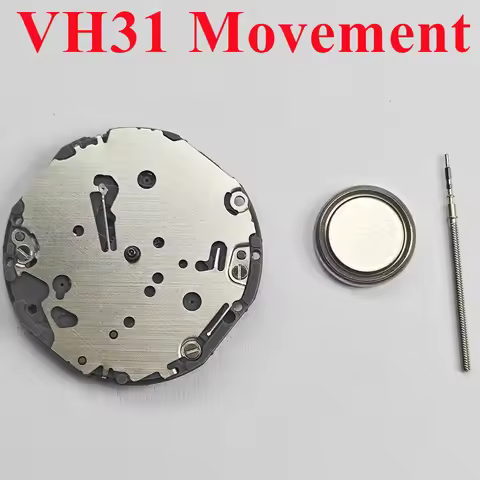 TMI VH31 Movement Sweep Second 3 Hands Japan Quartz Movement Tmi Time Module Movement Vh31b 110 ½ Li