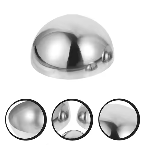 Gazing Hemisphere Ball Stainless Steel Mirror Reflective Ball for Garden Yard Outdoor Decor Garden H