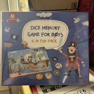 Pinwheel 配對遊樂場-男孩骰子記憶遊戲DICE MEMORY GAME FOR BOYS  益智玩具 小童桌遊 兒童玩具 配對遊戲 配對玩具 邏輯思維 練習卡 練習訓練卡