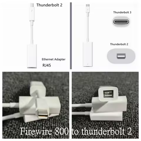 Firewire 800 to thunderbolt 2 Adapter Thunderbolt 3 To RJ45 Fire 1394B Suitable For Mac Computers Eq