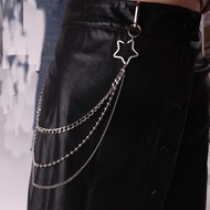 GES-06 women's belt buckle y2k star chain y2k belt