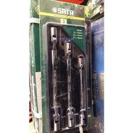SATA 09044 3pcs double flex head socket wrench 08-19mm