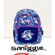 (ORIGINAL) Smiggle Away Classic Backpack/Kids Backpack SD/SMP - Navy Cornflower