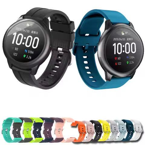For Xiaomi haylou solar ls05 Sport Silicone 22mm Watchband Strap Original Smart Wristband Bracelet B