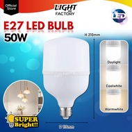 30W 50W LED Light Bulb E27 Aluminium Base Flat Head Shape Super Bright Daylight / Coolwhite / Warmwh
