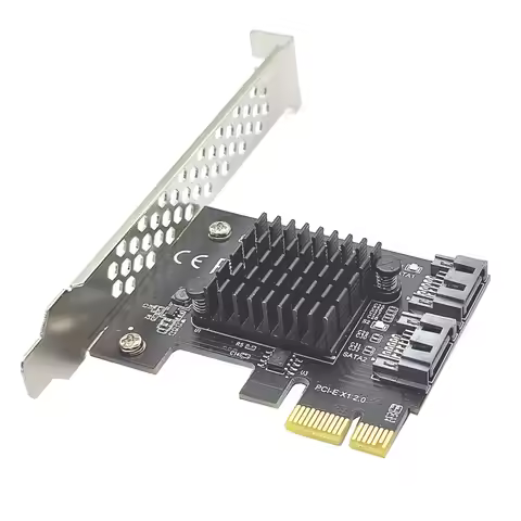 PCIE to SATA 3.0 Extender Card Adapter 2 Ports 6G Converter IPFS HDD ASM1061 Master Control Expand A