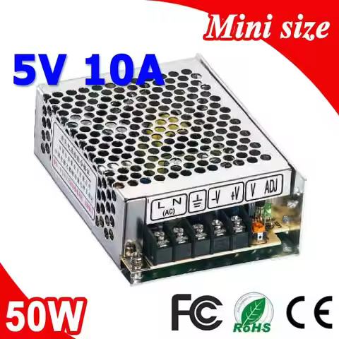 MS-50-5 50W 5V 10A Mini size LED Switching Power Supply Transformer 110V 220V AC to DC 5V output