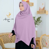 Alifa 150 | Jilbab Hijab Segi Empat Syari Panjang Lebar Jumbo Tebal Polos Murah Wolfis Premium