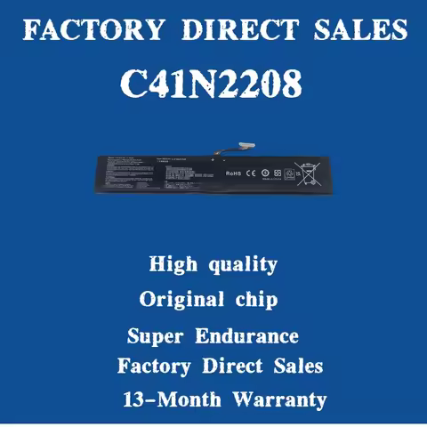 New C41N2208 High Capacity of 74Wh 77.4Wh Battery For ASUS ROG ALLY Gaming Handheld series of RC71L/