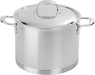 Demeyere Atlantis 7-Ply Stainless Steel Stock Pot, 8.5 quarts, Silver