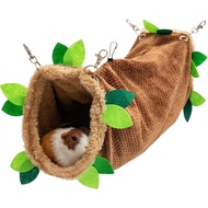 Hammock Terowong untuk Guinea Pig - Hammock Bulu Lembut untuk Hamster, Ferret, Chinchilla, Hedgehog,