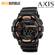 AXIS Sports Black Rubber Watch For Men AP1345-0212