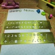 Metal ruler metal bookmark alphabet number