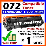 5x Compatible Black Toner Canon 072 Cartridge 072  072H For Canon 072H LBP171dn LBP-171dn LBP 171dn 