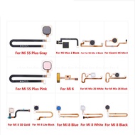 Touch ID Fingerprint Sensor Connector Flex Cable Parts for Xiaomi Mi 8 Lite SE Mi5S Mix Max 2 2S 3 Plus Home Return Button Key