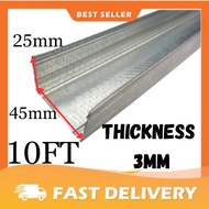 10Ft Partition Besi U-Purlin / Besi Partition / C channel / Besi C / Siling / Besi C Biru / Besi bum