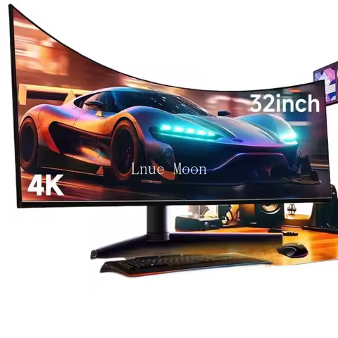 32 Inch 4k Monitor Computer Led Screen 165hz HD Gaming Desktop Pc Curved Monitor