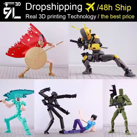 VIP-Dropshipping 9L3D Lucky Dummy 13-2.0 Action Figures Ninja Brothers Multi-Jointed Movable Shapesh