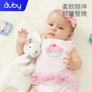 Auspicious gummy toy hand ringing bell 0-9 month baby comforting towel doll comforting gift box set