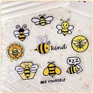 ♚ Bee Kind - Funny Insect Iron-On Patch ♚ 1Pc DIY Sew on Iron on Badges Patches