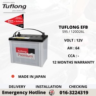 TUFLONG PREMIUM EFB S95L | 120D26L CAR BATTERY