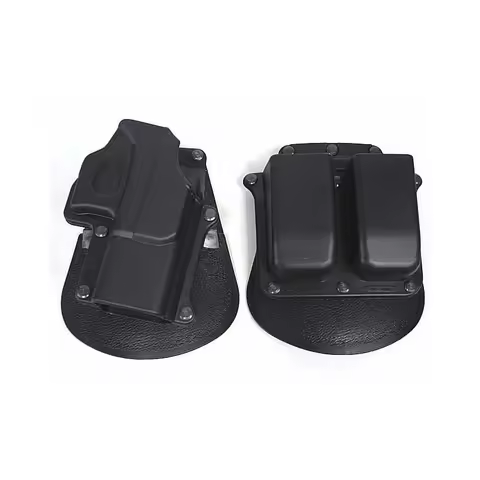Tactical Gun Case Airsoft Holster&Mag Pouch Set For Glock 19/23/25/28/32 - Right Handed Black Glock 