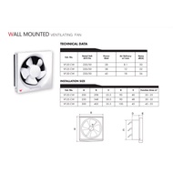 CROWN Wall Mounted Ventilating Fan( Exhausted Fan )~VXON9 Trading
