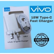 ORIGINAL QUALITY VIVO TYPE C CHARGER Y18 Y28 Y77 Y76 Y16 Y30 Y31 Y32 Y33S V17 FAST CHARGING 18W Quic