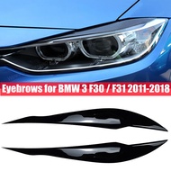 Gloss ABS Headlight Eyebrow Eyelid for BMW F30 Sedan 2012-2015 320i 328i 335i F80 M3 2014-2018 F31 T
