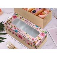 WINDOW CAKE BOX WITH MOTIF SIZE 20.5x9x7CM