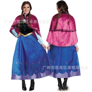 Anna Elsa Frozen Princess Adult Dress Costume Quality Anime Performance Clothing