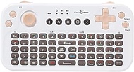 [Update] FUNDIAN Bluetooth Pocket Keyboard with Jog Mouse and Audio, Remote Wireless Controller Compatible with Android Phone, Tablet, Xiaomi TV Stick, Mi Box Nvidia Shield TV, Fire TV, Laptop (White)