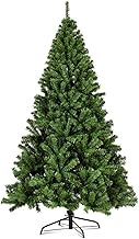 Christmas Trees With Metal Stand, 1.8M / 6Ft Christmas Decorations Artificial Canadian Fir Full Pop-Up Christmas Tree 800 Tips, for Home, Office, Outdoor