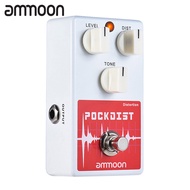 [ammoon]เอฟเฟคกีต้าร์ POCKDIST Classic Distortion Guitar Effect Pedal Full Metal Shell True Bypass